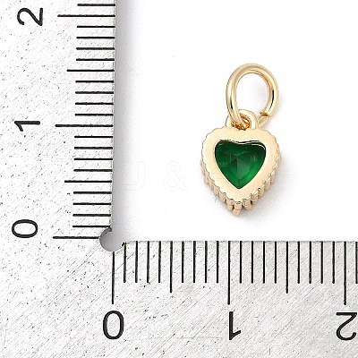 Brass Micro Pave Cubic Zirconia Pendants KK-H204-01KCG-06-1