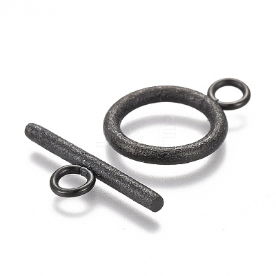 304 Stainless Steel Toggle Clasps Ion Plating(IP) STAS-P248-03EB-1