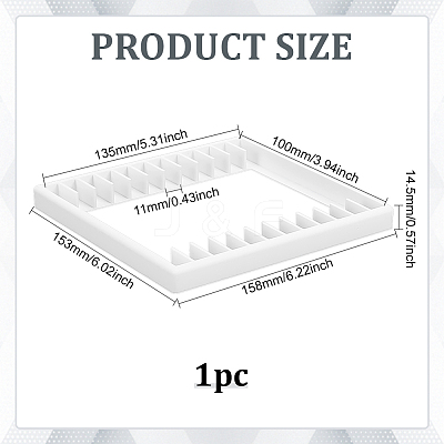 12 Grids Plastic CD Storage Racks AJEW-WH0643-111A-1