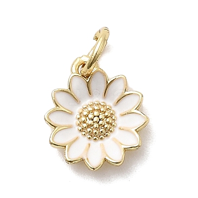 Brass Enamel Pendants KK-P338-19G-03-1