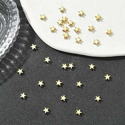 SHEGRACE Brass Star Beads XGRPCU840-300G-1