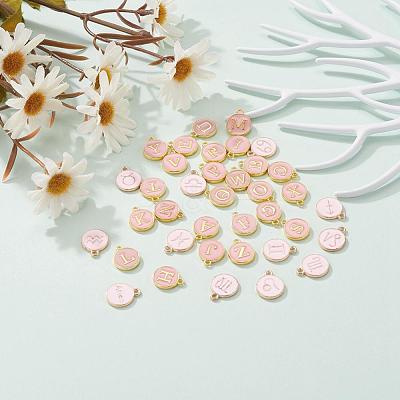 2 Sets 2 Styles Golden Plated Alloy Enamel Charms ENAM-YW0001-28A-1
