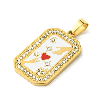 Ion Plating(IP) 304 Stainless Steel Pendants STAS-C101-08G-11-1