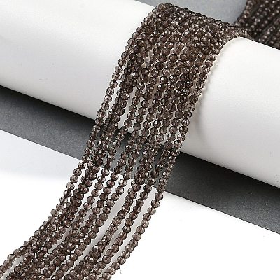 Natural Smoky Quartz Beads Strands X-G-P553-G05-01-1