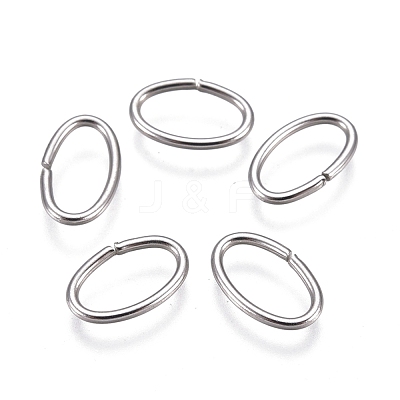 Tarnish Resistant 304 Stainless Steel Open Jump Rings STAS-F250-11P-N-1