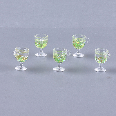 Resin Cup Pendants X-CRES-S359-10B-1