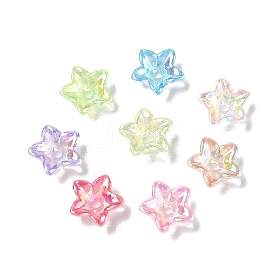Transparent Acrylic Bead Caps AC-CBA1E6C-06D-1