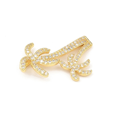 Ocean Brass Micro Pave Cubic Zirconia Pendants LS-KK-K411-06G-1