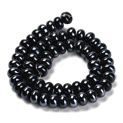 Glazed Porcelain Rondelle Beads PORC-Q001-01H-1