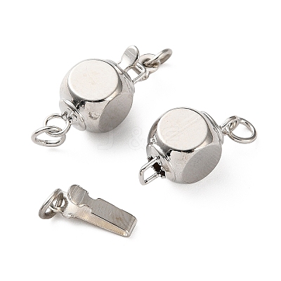 Brass Box Clasps KK-K425-02P-1