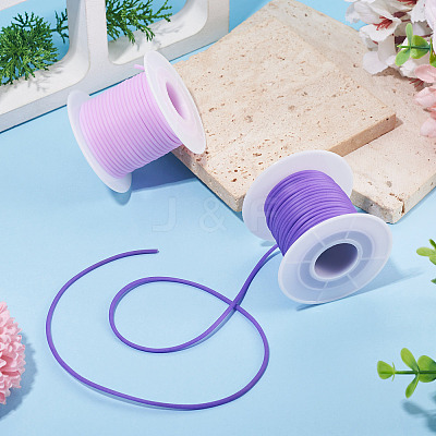 20M 2 Colors Hollow Pipe PVC Tubular Synthetic Rubber Cord RCOR-TA0001-23-1