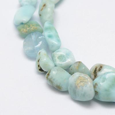 Natural Larimar Beads Strands G-F521-35-1