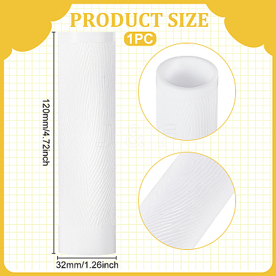 Acrylic Handle Clay Texture Roller DIY-WH0699-74-1
