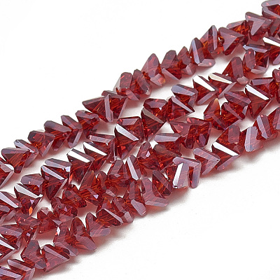 Electroplate Glass Beads Strands EGLA-Q103-A03-1