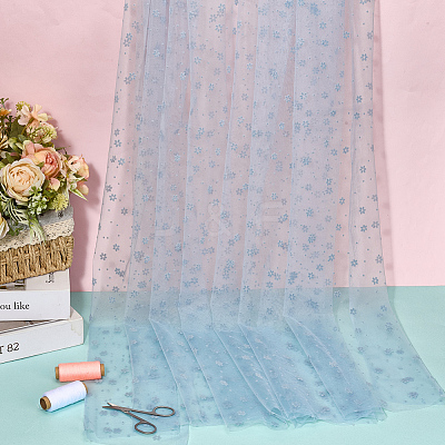 Nylon Lace Fabric DIY-WH0699-65C-1