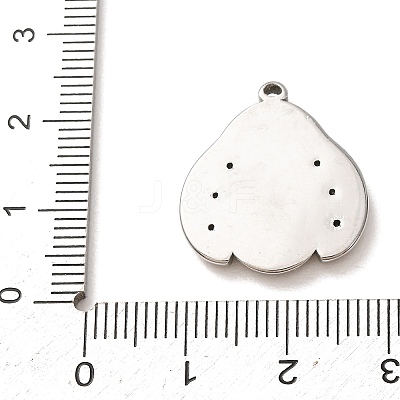 304 Stainless Steel Rhinestone Pendants RB-CBA862B-01P-1