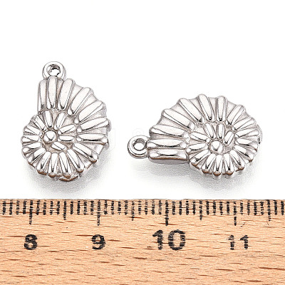 304 Stainless Steel Pendants STAS-T065-35P-1