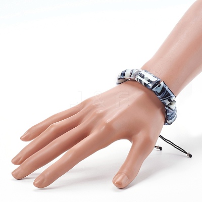Adjustable Nylon Thread Braided Bead Bracelets BJEW-JB06070-02-1