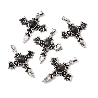 Natural Hypersthene Pendants KK-A173-05AS-06-1