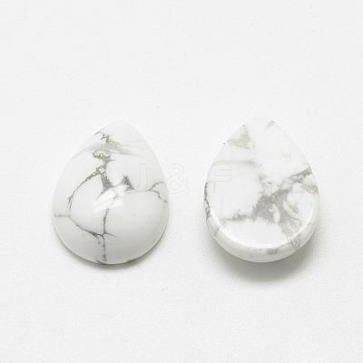 Natural Howlite Cabochons G-R417-10x14-29-1