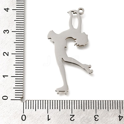Anti-Tarnish 304 Stainless Steel Pendants STAS-R131-11P-04-1