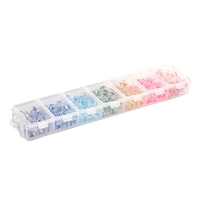 7 Colors Transparent Acrylic Beads TACR-YW0001-57B-1