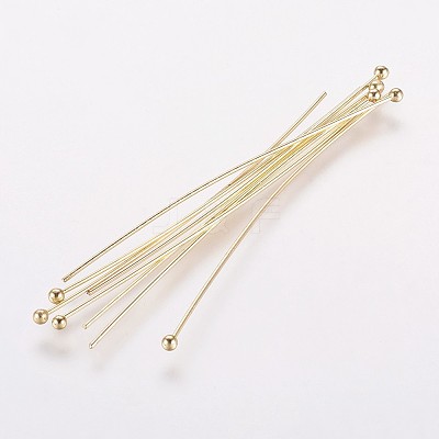 Rack Plating Brass Ball Head pins LS-S-KK-E680-03-0.5x50-G-1