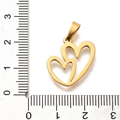 304 Stainless Steel Pendants STAS-B079-02G-04-1