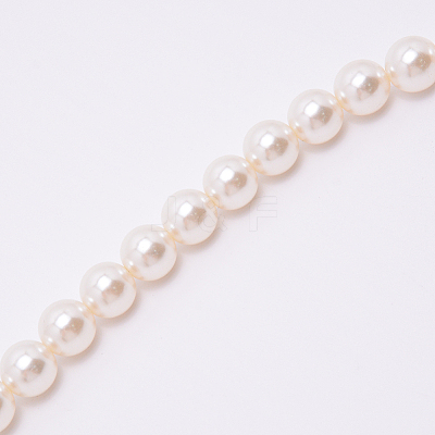 White Acrylic Round Beads Bag Handles LS-FIND-TAC0006-24H-02-1