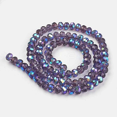 Electroplate Glass Beads Strands LS-EGLA-A034-T2mm-L13-1