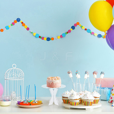 Acrylic Round Dessert Display Easels ODIS-WH0079-009-1