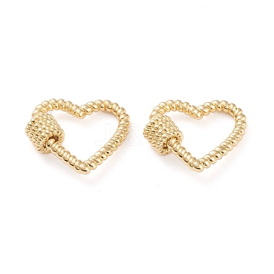 Brass Screw Carabiner Lock Charms KK-L197-02G-1