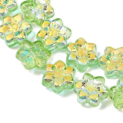 Electroplate Glass Beads Strands EGLA-P069-02A-AB07-1