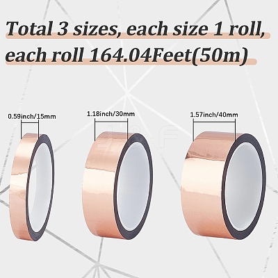 3Rolls 3 Styles OPP Self-adhesive Tapes DIY-SP0007-27-1