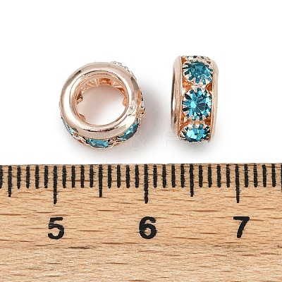 Brass Rhinestone Beads KK-U071-02C-03LG-1