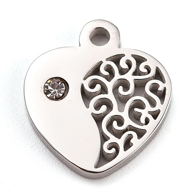 304 Stainless Steel Charms STAS-L245-003P-1