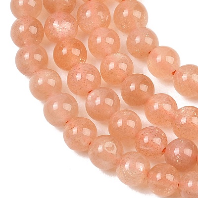 Natural Sunstone Beads Strands G-G342-A01-4.5mm-1