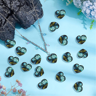 40Pcs Lampwork Cabochons LAMP-PH0001-43A-1