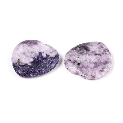 Natural Lepidolite Thumb Worry Stone G-N0325-01D-01-1