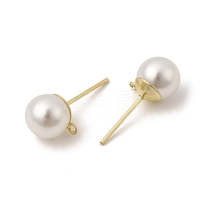 Iron Stud Earring Findings STAS-WH0029-02C-01-1-1