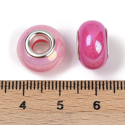 Opaque Resin European Beads RESI-C059-01C-1