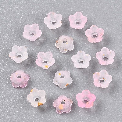 Frosted Transparent Acrylic Beads X-OACR-N137-72B-1