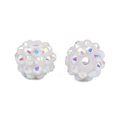 AB-Color Resin Rhinestone Beads RESI-S315-10x12-16-1
