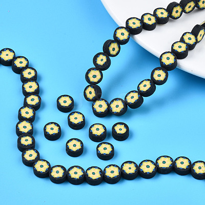 Handmade Polymer Clay Beads Strands CLAY-T020-08B-1