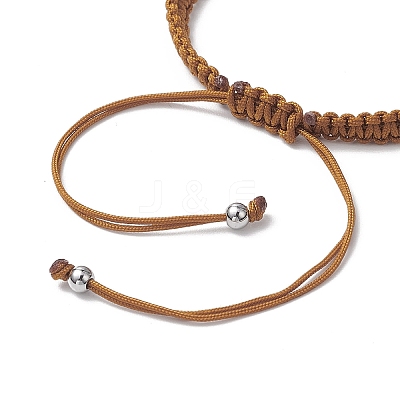Natural Cowrie Shell Braided Bead Bracelets for Women BJEW-JB11765-04-1