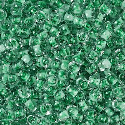 Transparent Inside Colours Glass Seed Beads SEED-A032-04G-1