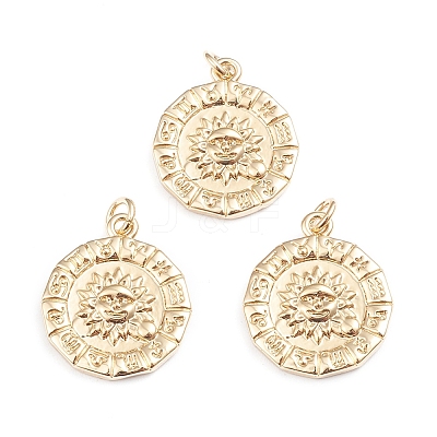 Brass Pendants LS-ZIRC-I042-04G-1