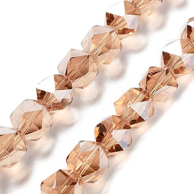 Electroplate Glass Beads Strands EGLA-P057-01A-PL02-1