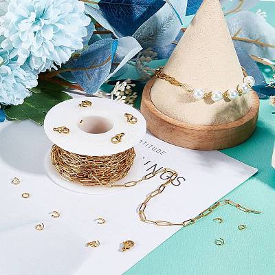 DIY Chain Bracelet Necklace Making Kit DIY-SC0021-32G-1