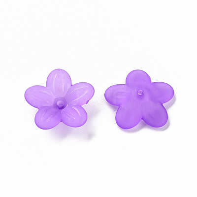 Frosted Acrylic Bead Caps MACR-S371-08A-747-1